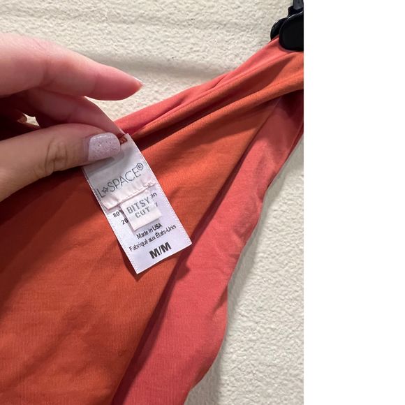 Size M L*SPACE Cabana Bitsy Bikini Bottom in Amber Orange REVOLVE MSRP $84 - Picture 6 of 7